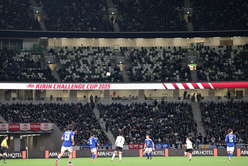 【サッカー】日本ーボリビア戦　空席目立った国立競技場　宮本恒靖会長「マッチメークとか試合会場とかはもう一回検証したい」